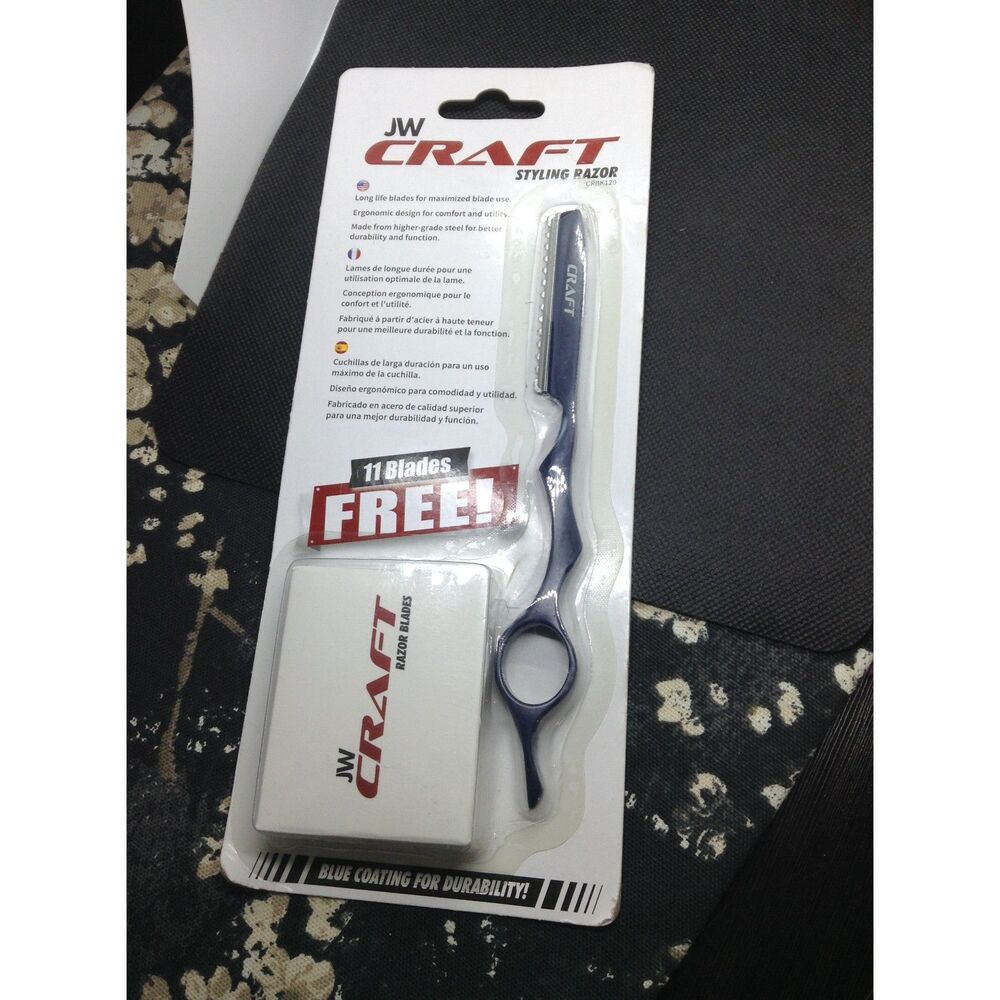 Joewell JW Craft - Blue Hair Styling Metal Razor